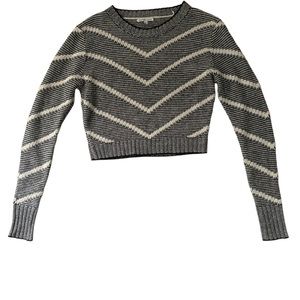 Charlotte Russe Knitted Black & White striped Sweater